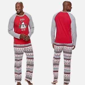 Cuddl Duds Jammies For Families 2 Piece Knit Pajama Set